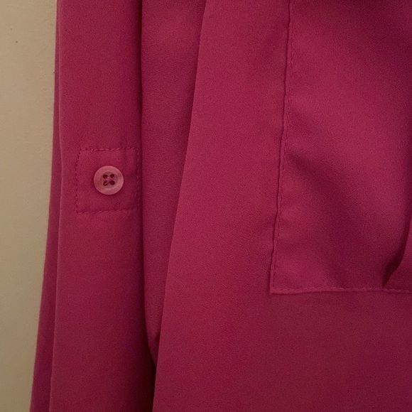 BANANA REPUBLIC Mayer Pink Roll Tab Sleeve Military Shirt - Picture 5 of 12